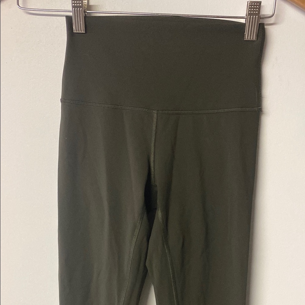 LULULEMON Olive Green Leggings Size 2 - Picture 2 of 6